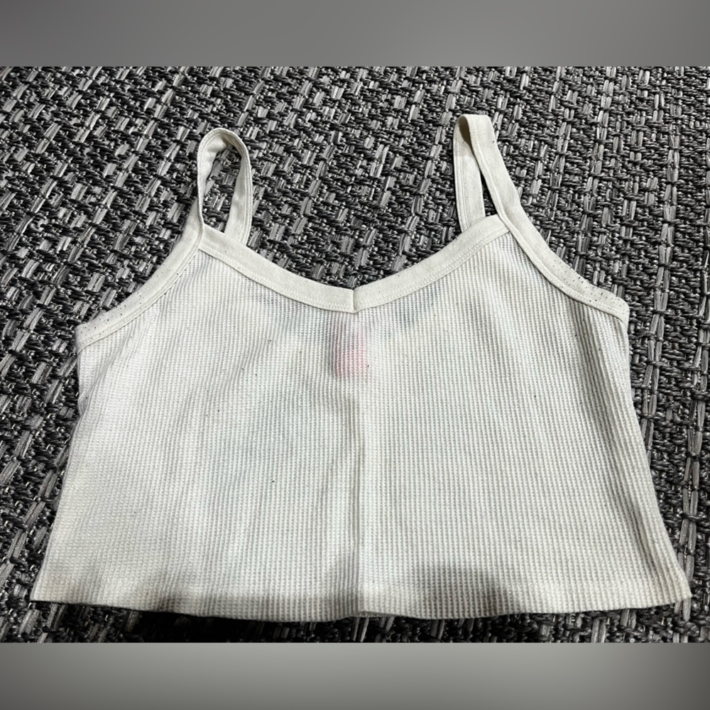 La Senza | Cream Waffle Knit Crop Top